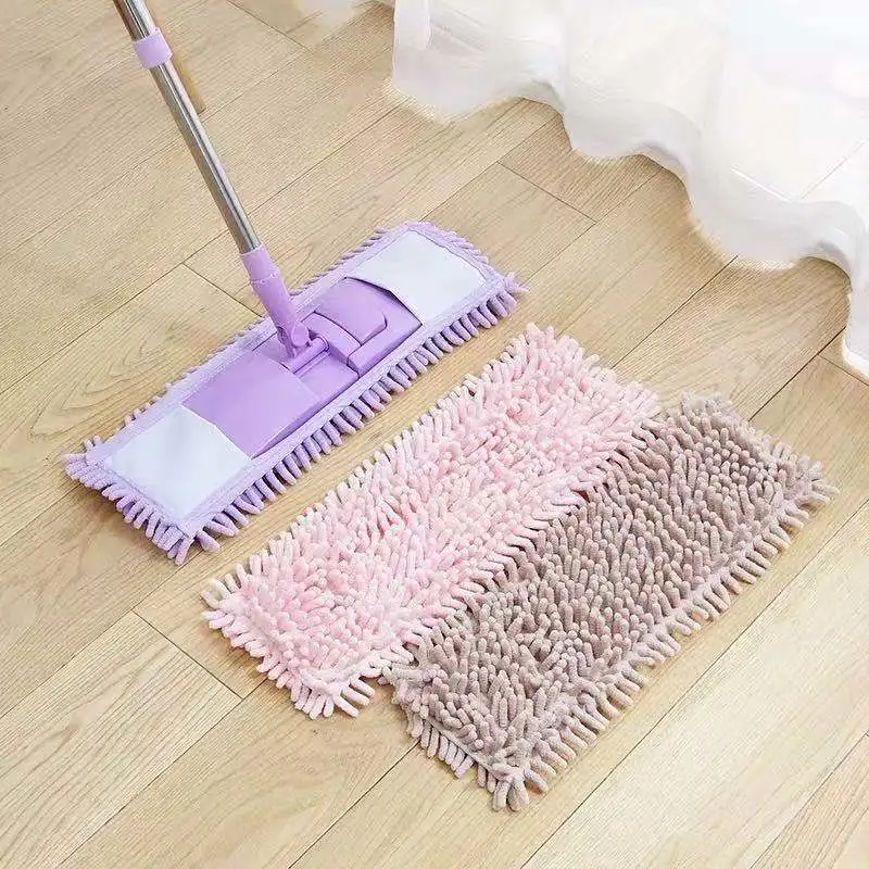 Colorful Chenille Mop Cloth Clean Cleaning Soft Microfiber Mop Head Pads