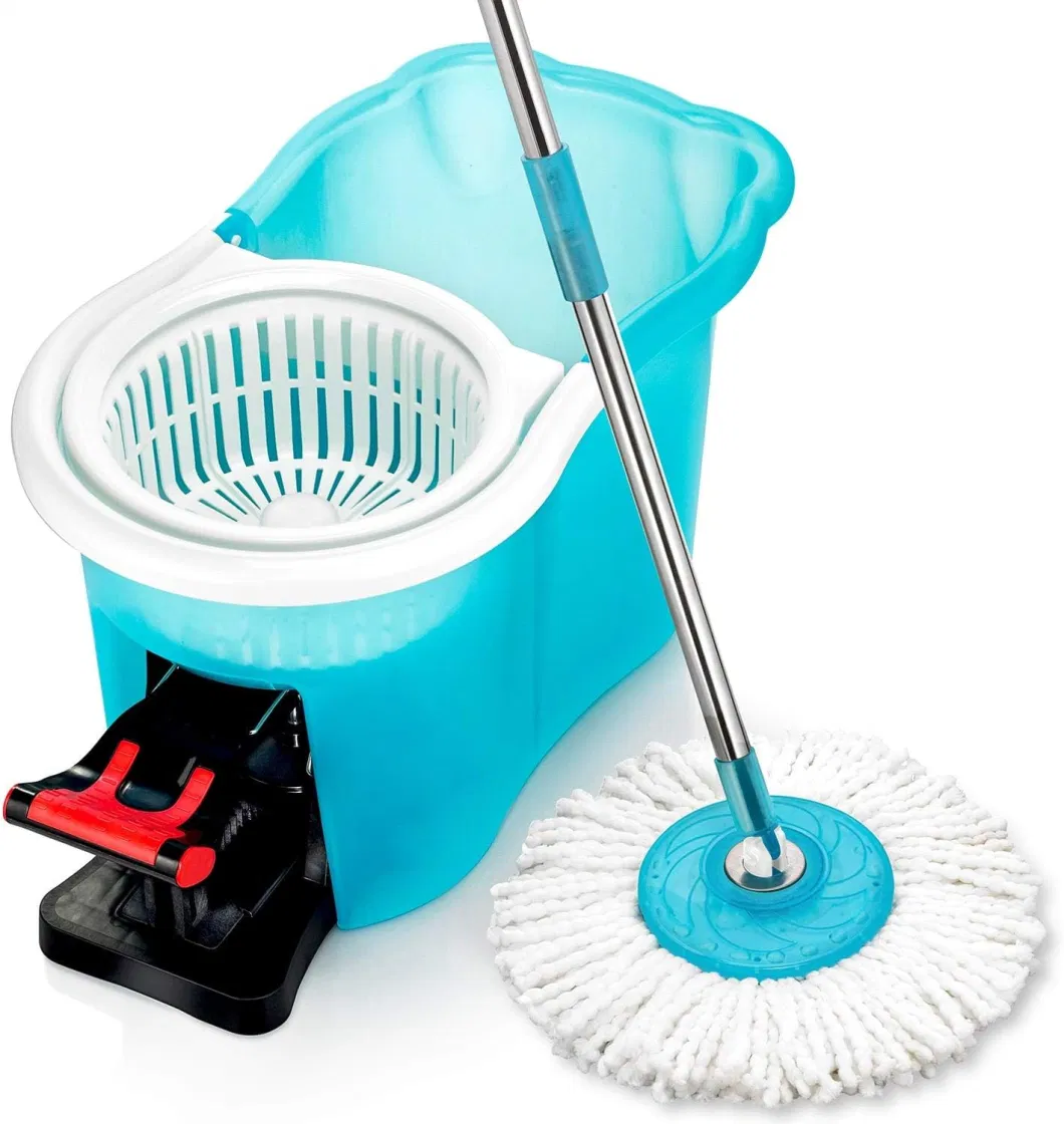 Spin Away Germy Super-Absorbent Microfiber Mop Head Cleaning System Hurricane Spin Mop
