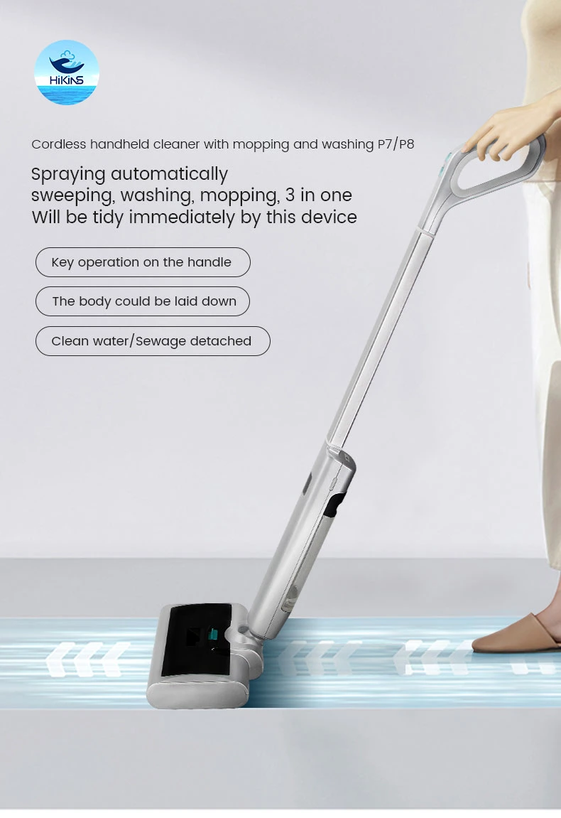 Electric Floor Mop Powerful Spray Automatic Spin Cleaning Mop