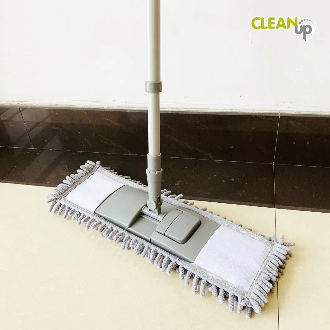 Hot Selling Floor Washable Microfiber Chenille Folding Flat Mop