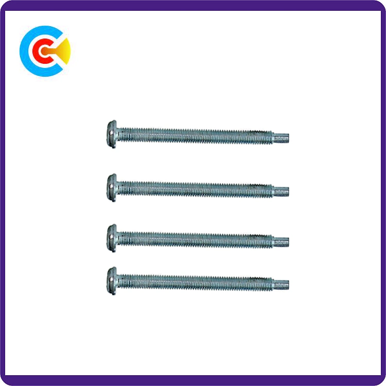 DIN/ANSI/BS/JIS Carbon-Steel/Stainless-Steel Hand Twist Non-Standard Cross Plate Head Screw