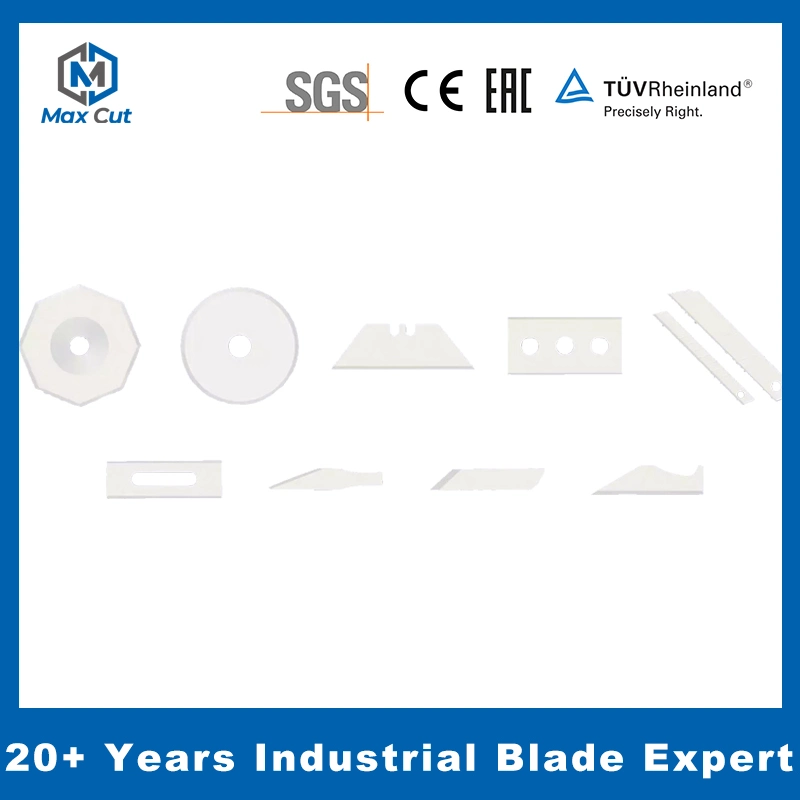 Medical Material Mask Cutting Blade Non-Woven Synthetic Fabrics Zro2 Slitting Knife