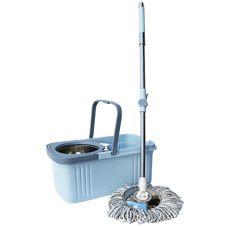 Floor Cleaning Tool 360 Rotary Spin Microfiber Mop Telescopic Grip Free Hand Mop and Bucket System