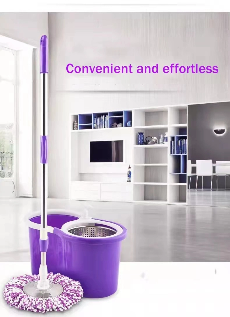 Detachable Centrifugal Rotating Magic Mop 360 Microfiber Cleaning Tornado Mop Bucket with Stainless Steel Wringer