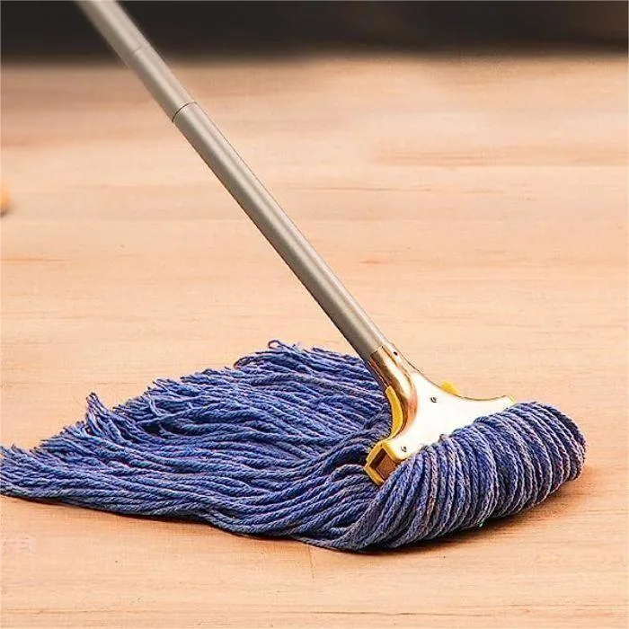 Hardwood Industrial Grade Iron Pole Floor Heavy Duty Cotton Looped-Open String Mop