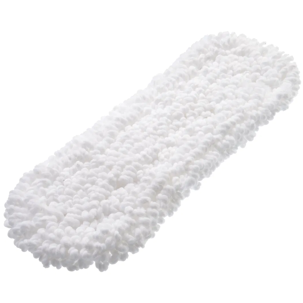 Flat Mop Head Replacement Clean Washable Cloth Pad for Chenille Yarn Mop Refill with Polyester Matrial