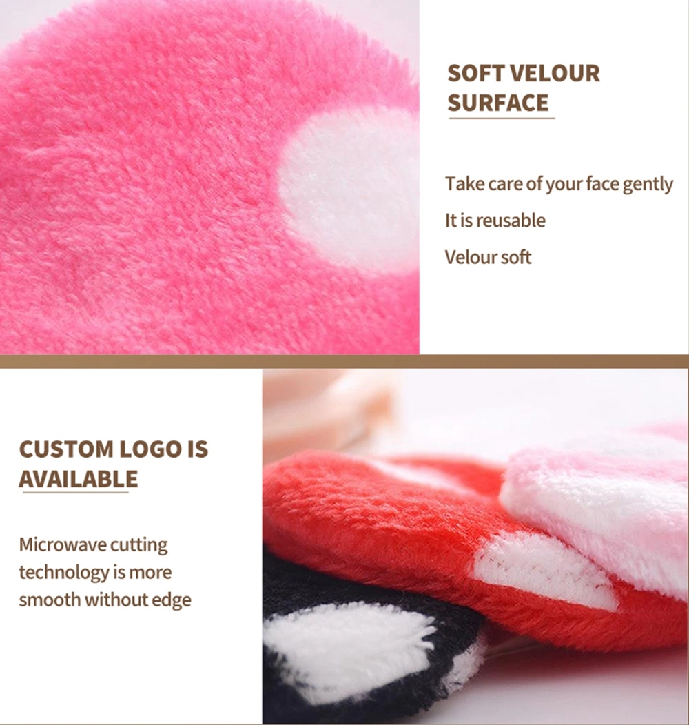Hot Sale 7X7cm Washable Face Cleaning Pad Microfiber Reusable Makeup Remover Pads