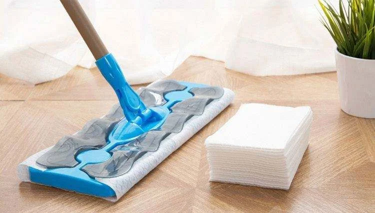 Dry Sweeping Cloths Disposable Nonwoven Floor Cloths Mop Pads for Cleaning Scrubbing Hardwood Floors