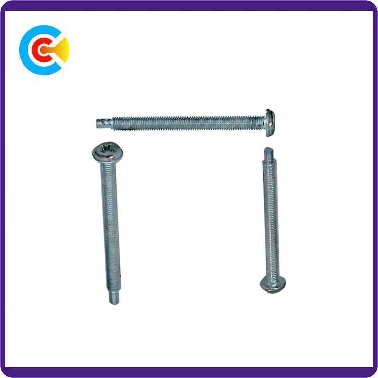 DIN/ANSI/BS/JIS Carbon-Steel/Stainless-Steel Hand Twist Non-Standard Cross Plate Head Screw