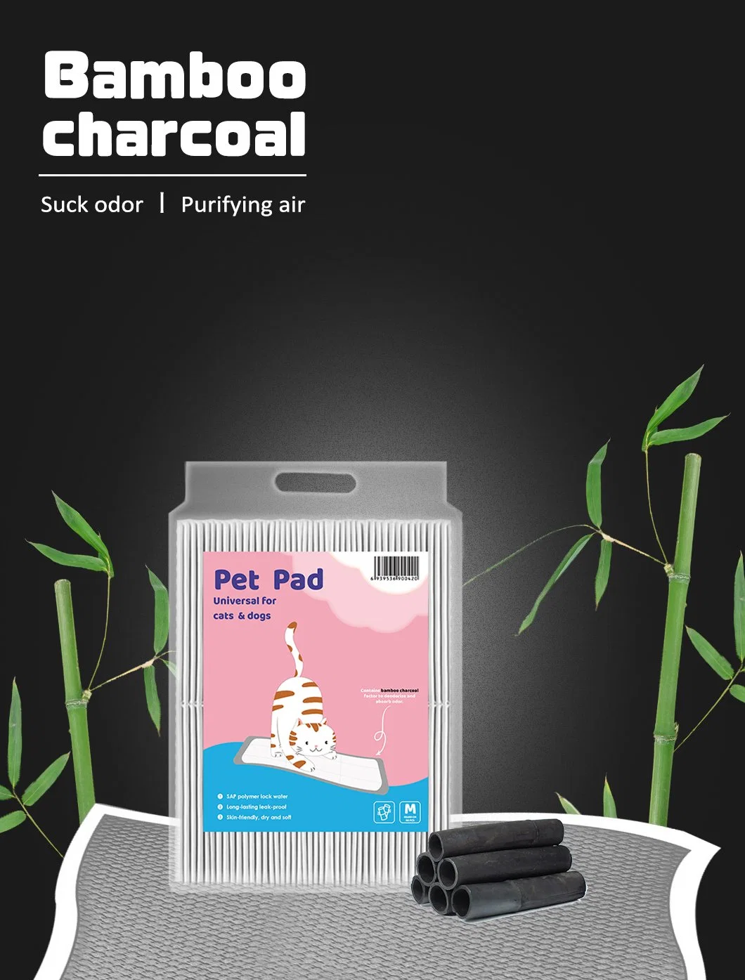 Pet Training Pads Disposable Pad Customized Size and Deodorization Diaper Cleaning Care Pet Pad