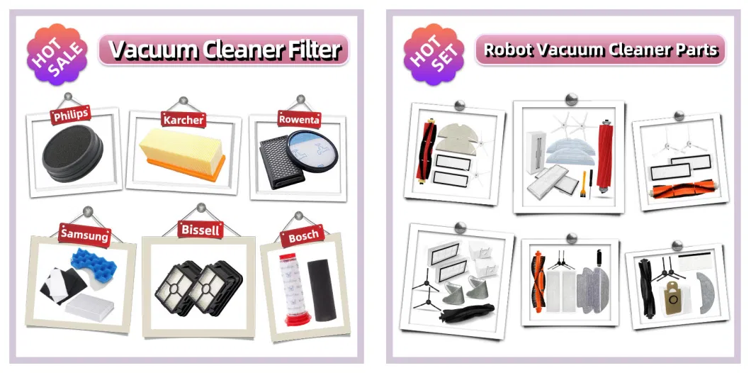 HEPA Filter Replacement for Xiaomi Mi Robot Vacuum-Mop PRO Stytj02ym Conga 3490 Viomi V2 PRO V3 Se Cleaner Parts