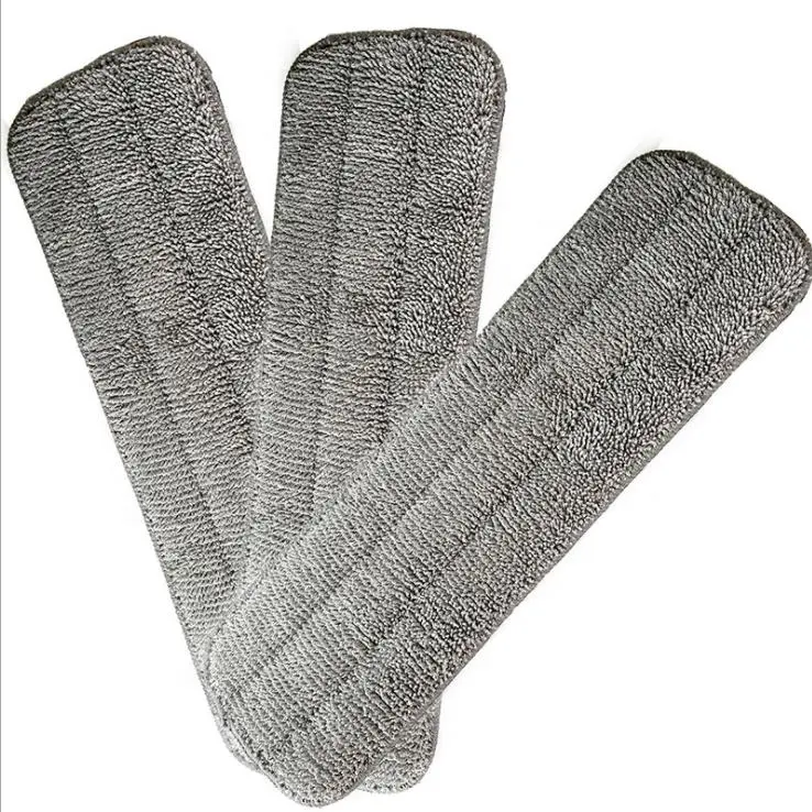 Grey Color Microfiber Flat Mop Replacement Pads for Wet/Dry Mop Floor Cleaning Pad Fit All Spray Mops