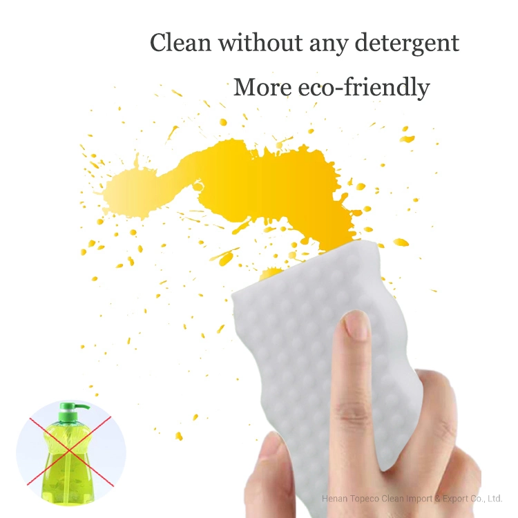 Topeco Microfiber Melamine Nano Magic Sponge Durable Scrubber Car Interior Detailing Cleaning Pad