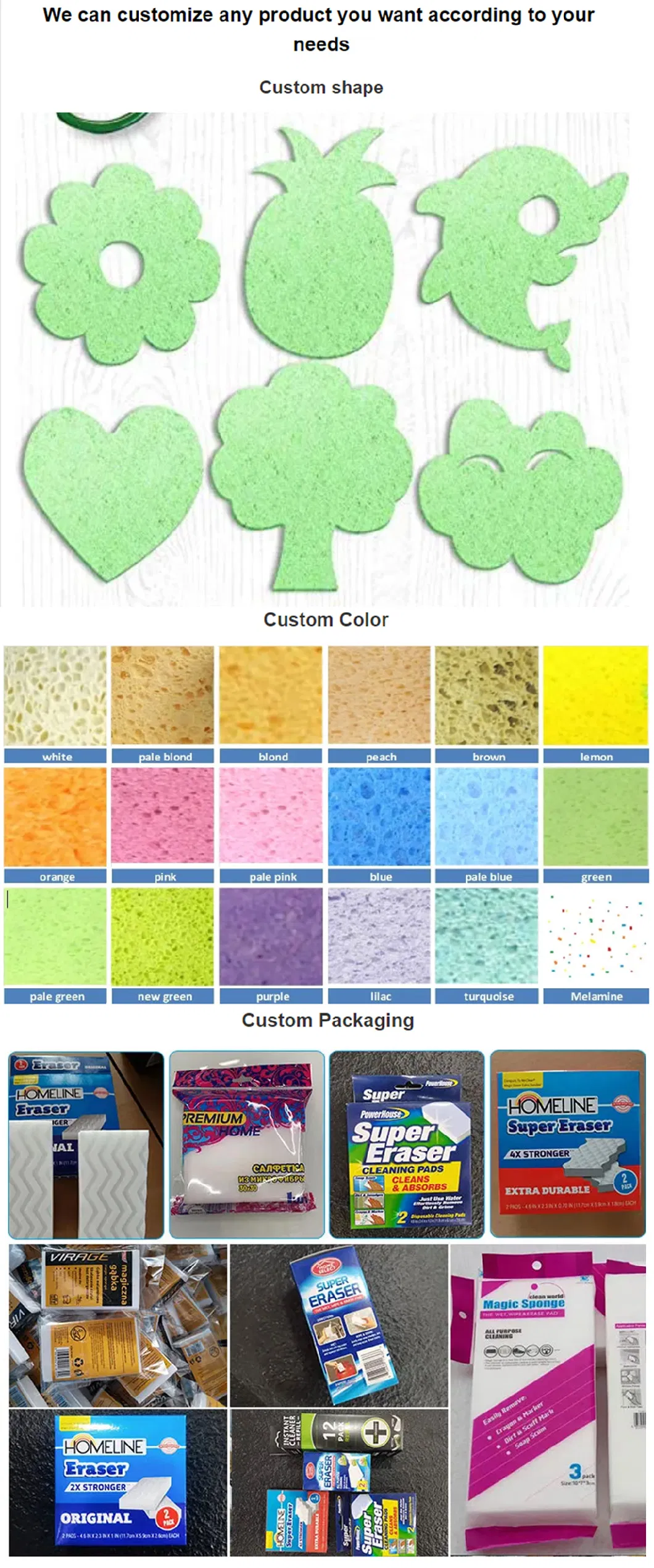 Organic Cellulose Sponge Scouring Pad Biodegradable Dish Wash Eco-Friendly Sponge Cloth