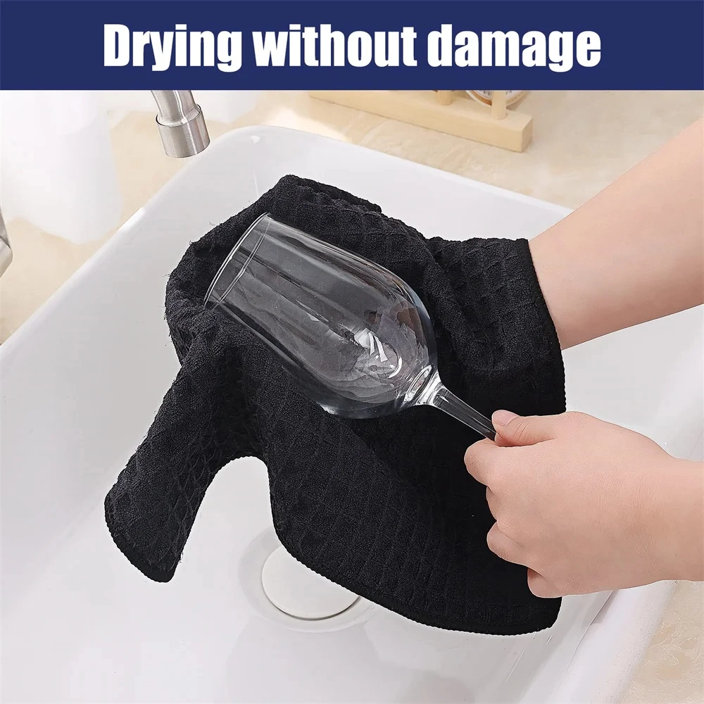 Microfiber Towel Soft Absorbent Dishcloth Kitchen Dish Rag Breathable Face Wash Towel Household Cleaning Cloth Wash Cloth