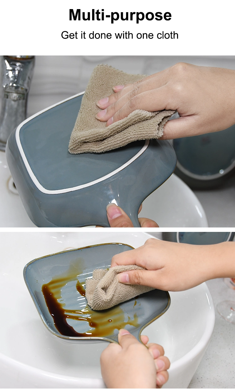 Microfiber Cleaning Rags Dish Towels Kitchen Cleaning Cloth for Household
