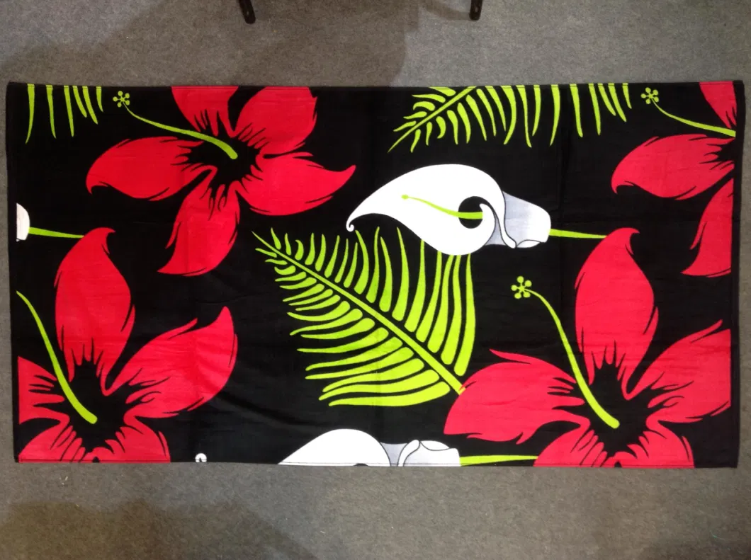 2022 Best Comfortable Outdoor Microfiber Towel Customize Digital Printing Beach Towel