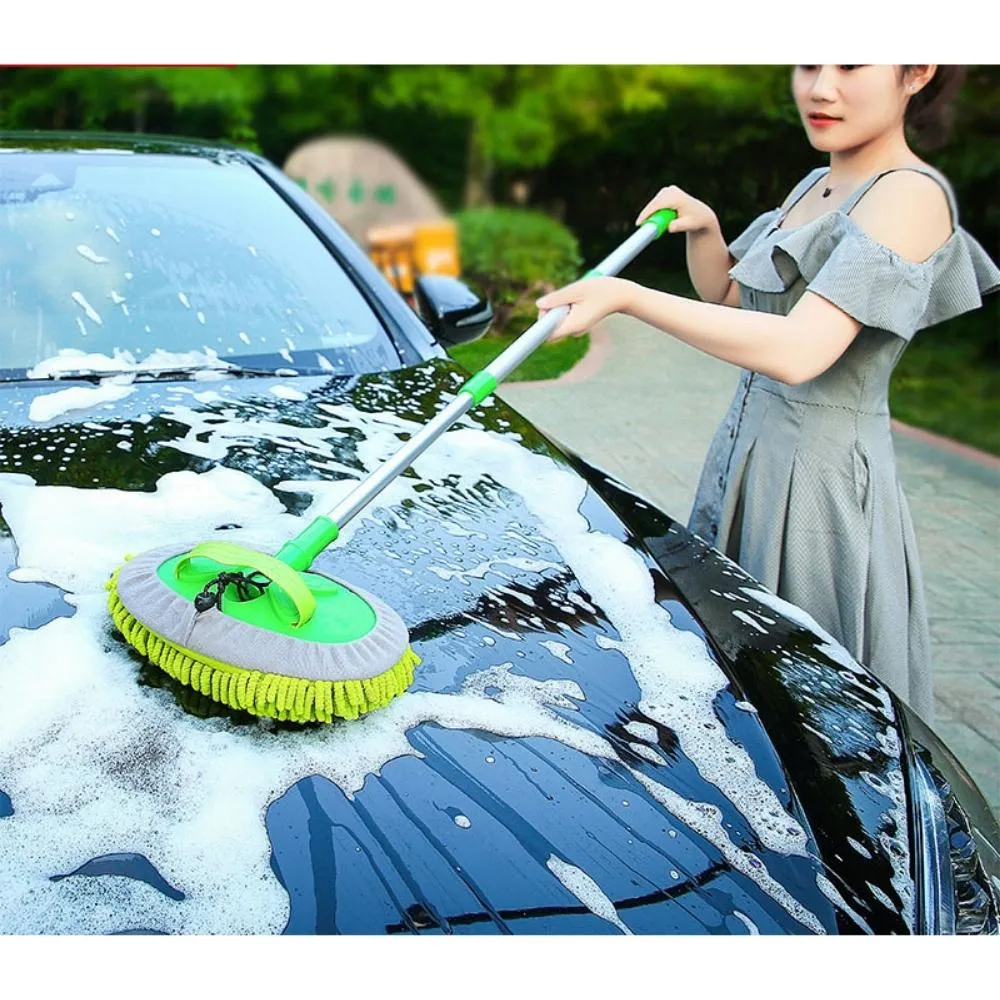 Telescopic Car Washing Brush Microfiber Mop Heads for Car Dust Bl20440