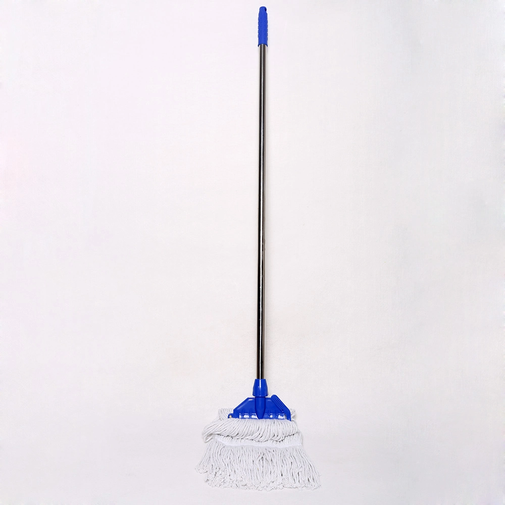 Collapsible Cotton Plastic Aluminum Stainless Steel Mop Parts Industrial Mop Heavy Duty Tiger Type for Wet Mop Stick