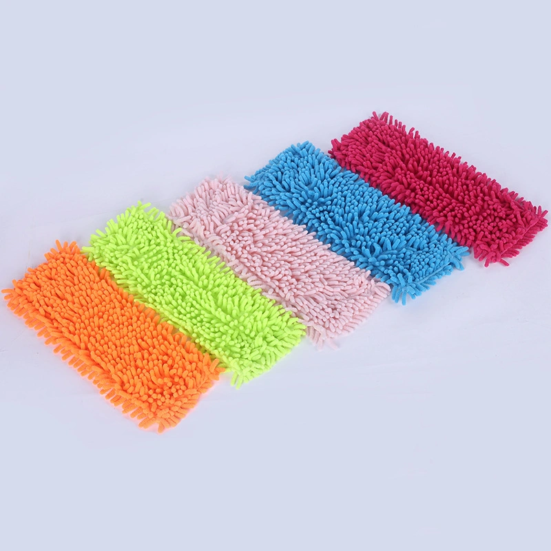 Esun Reusable Washable Microfiber Chenille Flat Mop Pads for Floor