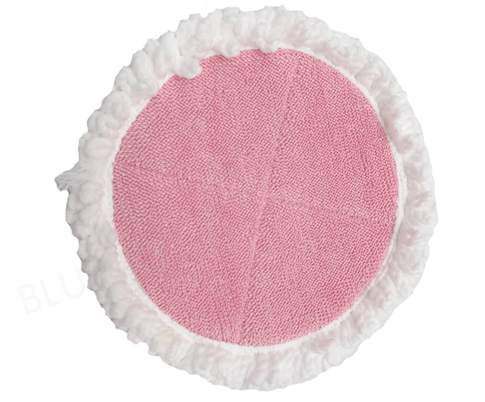Round Washable Reusable Steam Mop Pads Compatible with Gladwell Spin Scrubber Mop and Bissell Spinwave 2124