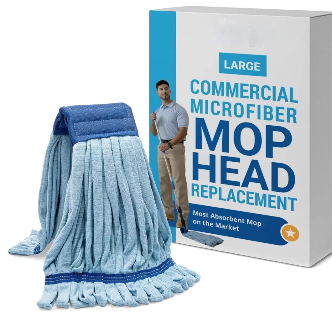 Tile Hardwood Heavy Duty Large Microfiber Tube Commercial Head Replacement Mop