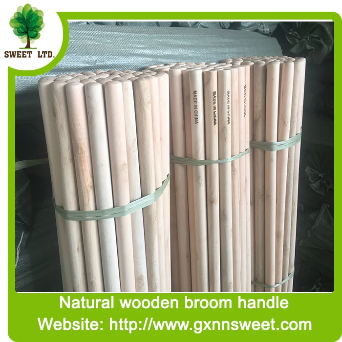Broom Wooden Stick Natural Head with 2.2mm2.3mm2.5mm Dia Broom Handle Wooden Stick Mop Stick Natural Broom Handle