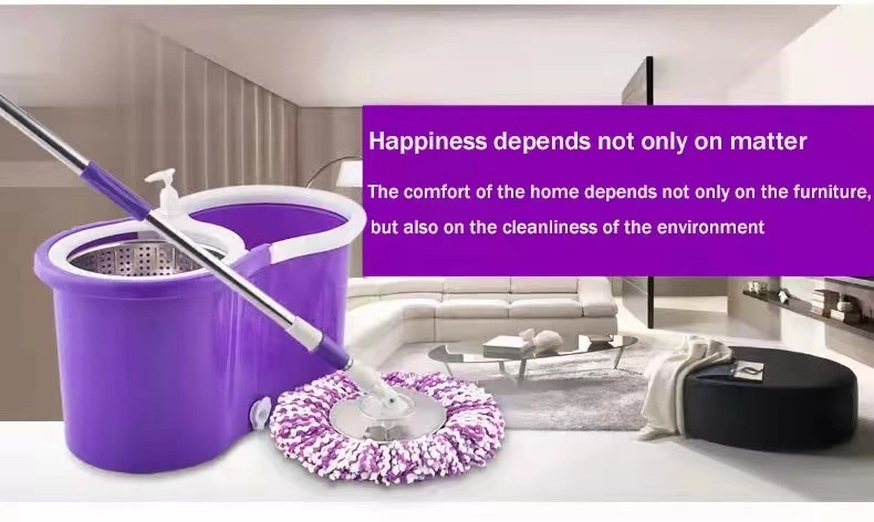 Detachable Centrifugal Rotating Magic Mop 360 Microfiber Cleaning Tornado Mop Bucket with Stainless Steel Wringer