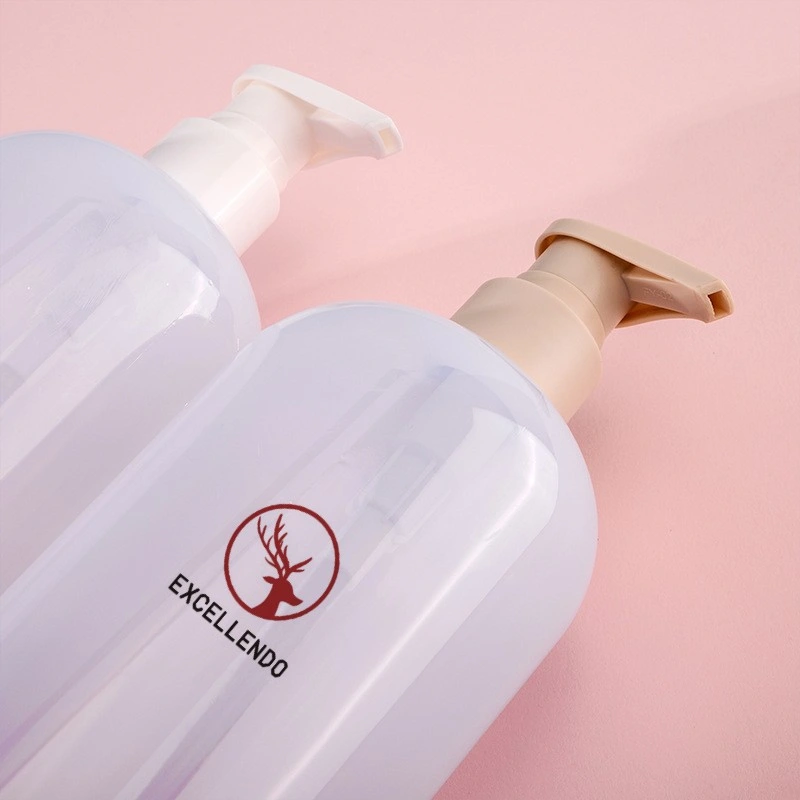 Round Shoulder High Quality Plastic Bottle with Pump Head