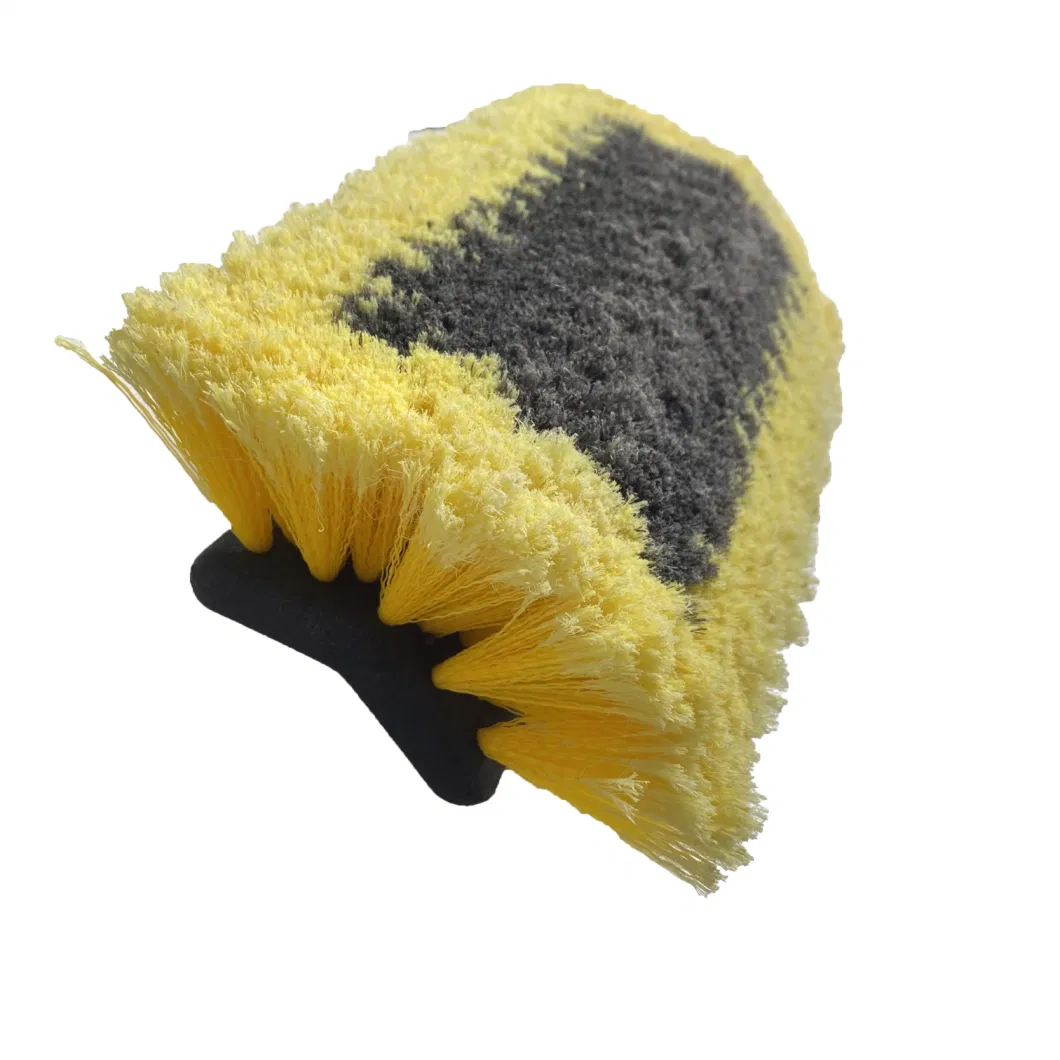 Water Through Car Brush Head Car Brush Car Washer Cleaning Tools Angel Brush Head, TPR Rubber Protection Head