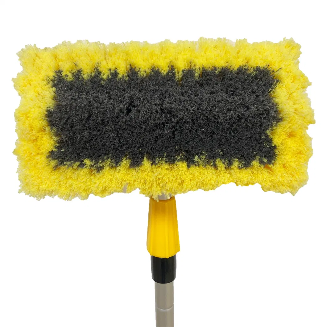 Water Through Car Brush Five Corner Car Brush Car Washer Cleaning Tools Angel Brush Head, TPR Rubber Protection Head