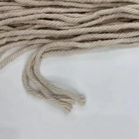Natural White Friction Spinning Cotton Mop Head Industrial Mop Refill Wet Mop Head