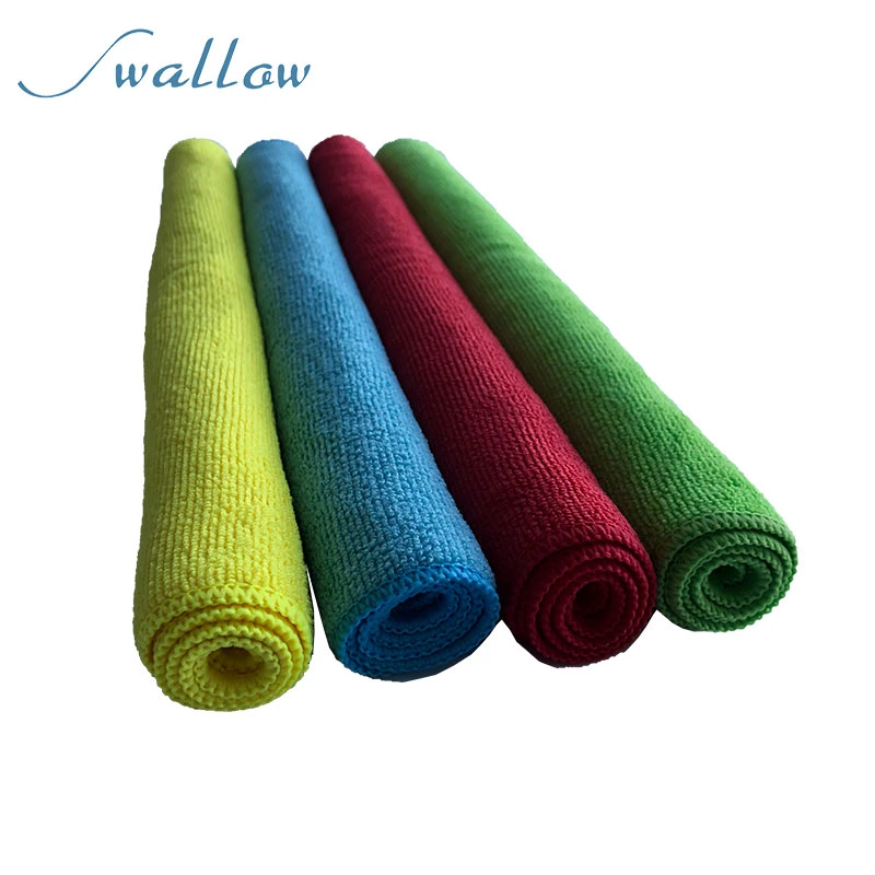 Microfiber Cleaning Rags 40*40 Four Colors Multifunctional Use