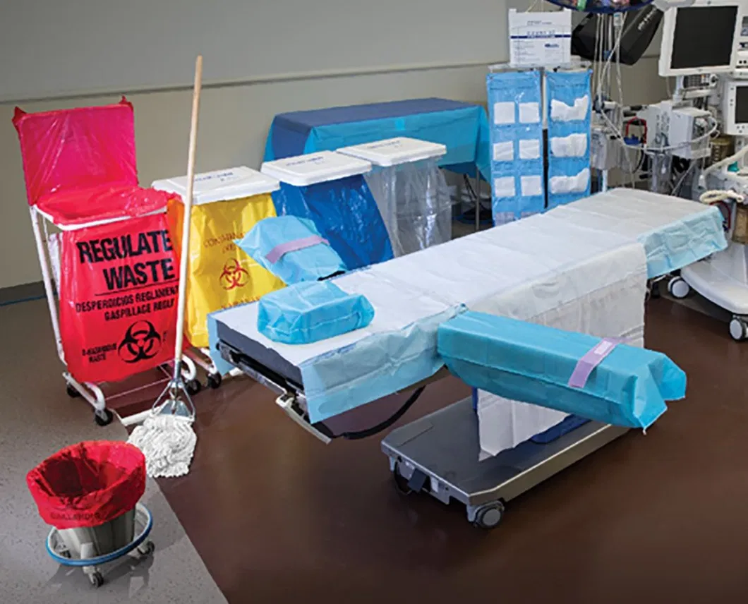 O. R. Surgical Turnover Kit Contain Disposable Linens, Bags and Mop Heads