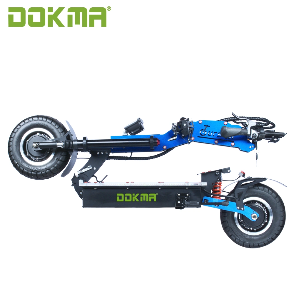 Dokma Dtoursor 8000W 45ah Dual Motor Aluminum Alloy Oil Brake Exa Shock Absorption 72V Electric Moped Escooter for Wholesale