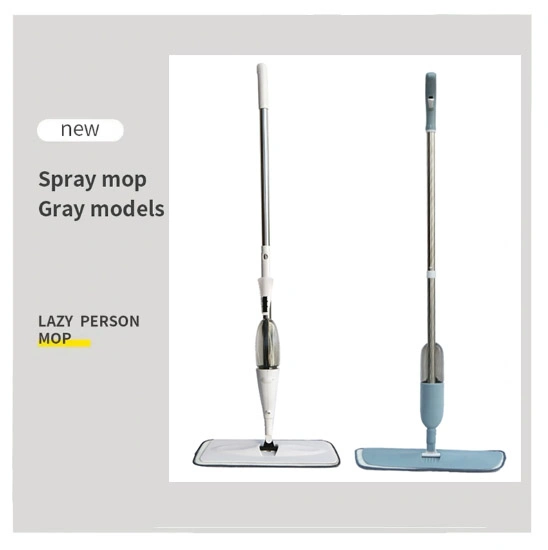 Microfiber Floor Flat Water Spin Spray Mop with Reusable Microfiber Pads