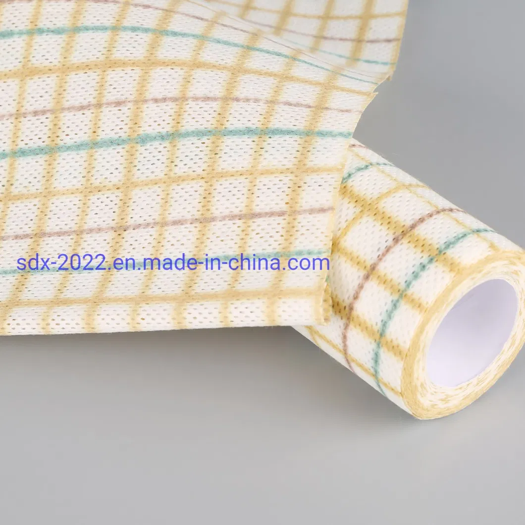 50PCS /Roll Lazy Rag Printed Disposable Non-Woven Fabrics Kitchen Cleaning Paper Rag