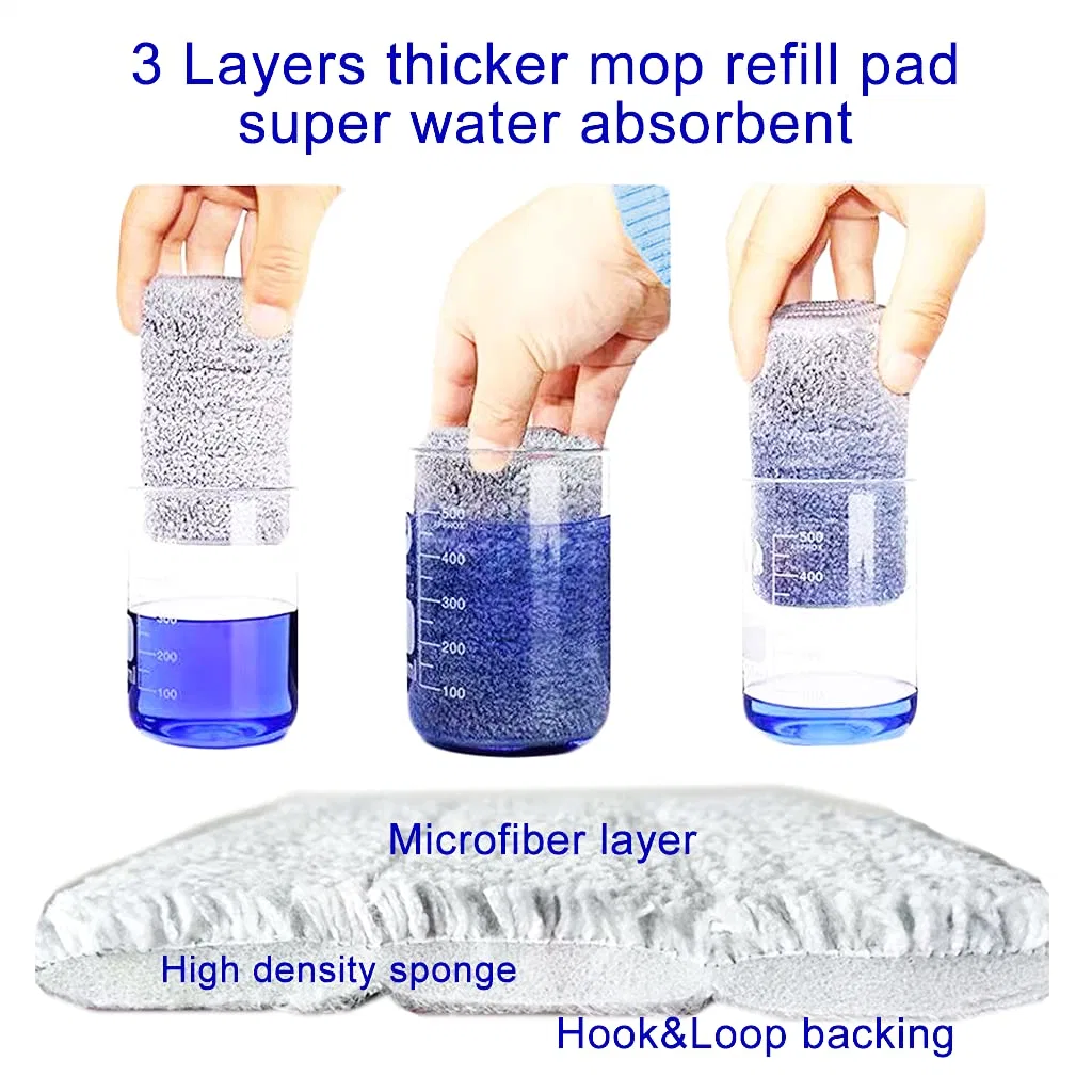 Microfiber Mop Replacement Heads for Wet Dry Floor Cleaning Microfiber Pad