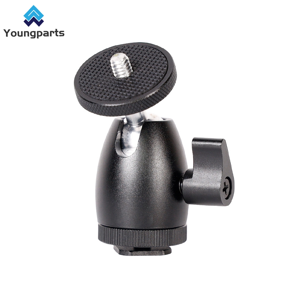 Youngparts Camera Tripod Ball Head 360 Degree Fluid Rotating Tripod Ball Head for DSLR Camera