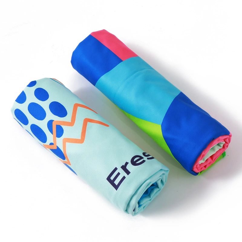 Quick Dry Sand Free Heat Transfer Print Microfibre Suede Swimming Pool Summer Towel Wholesale Sublimation Microfiber Beach Towel