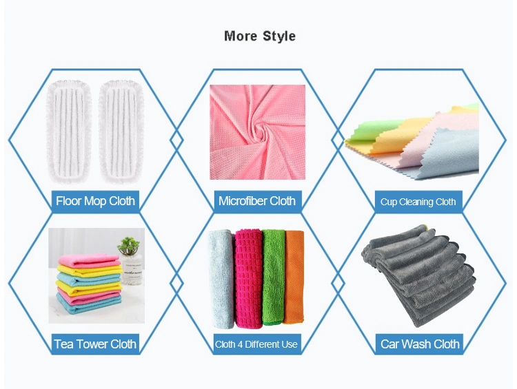 Microfiber Cleaning Rags 40*40 Four Colors Multifunctional Use