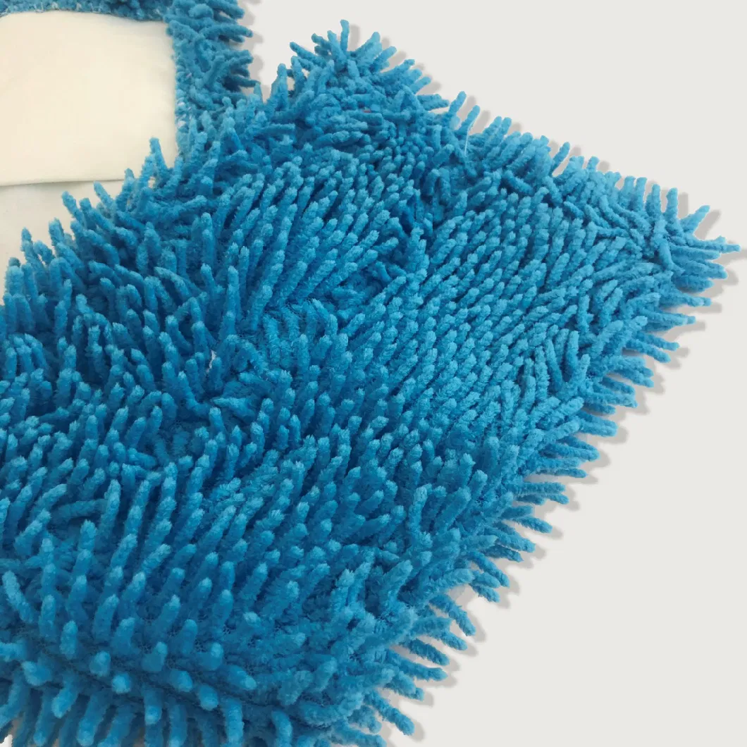 Factory Pirce Clean Washable Cloth Pad for Weft Knitting Chenille Mop Refill with Polyester Matrial for Flat Mop Head Replacement