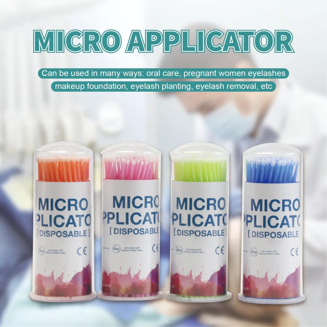 Disposable Dental Micro Applicator Brush 2.5 mm Head Diameter Bendable Ultrafine