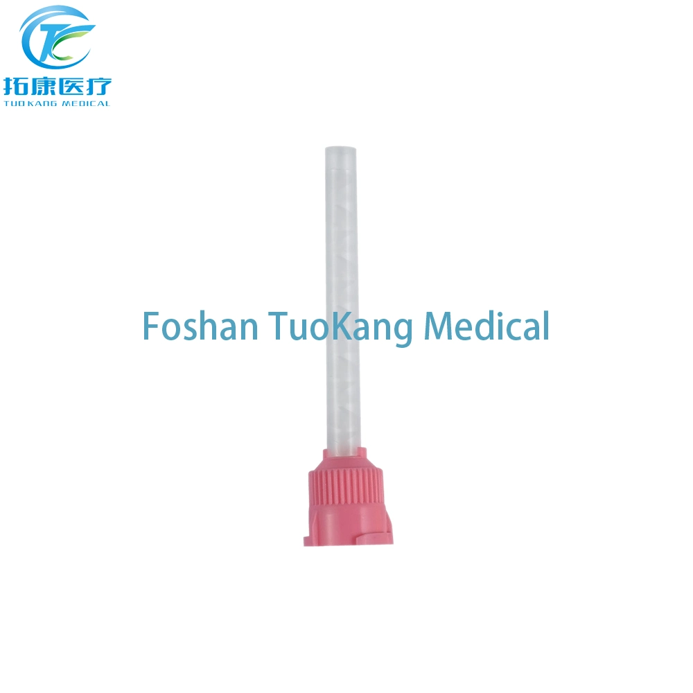 Silicone Rubber Disposable Color Dental Dynamic Dental Impression Mixing Head Mixed Color