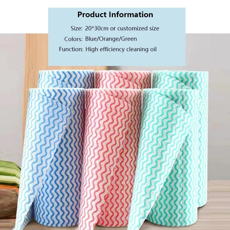 Non Woven Wipes Roll Dish Rag Cloth Pack Kitchen Cleaning Towels Rags