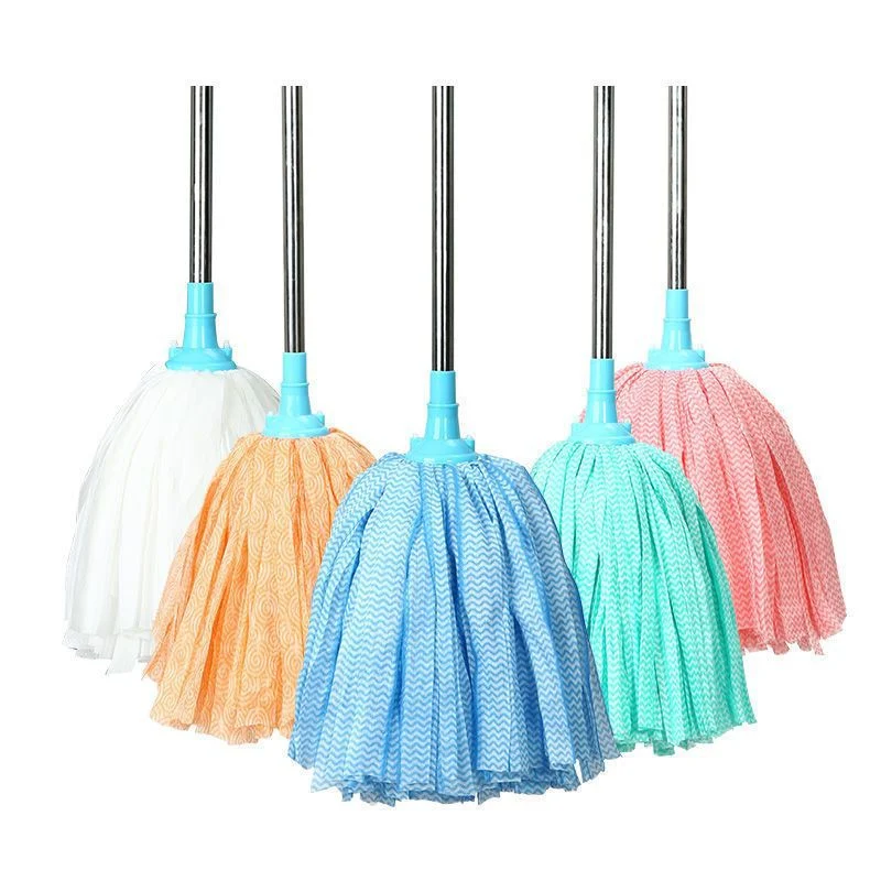Old Style Wet and Dry Use Round Head Flat Head Traditional Mop