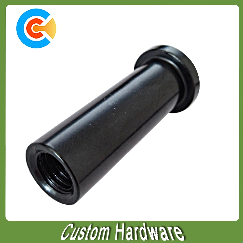 Carbon Steel Black Zinc Plated Long Nuts for Furniture