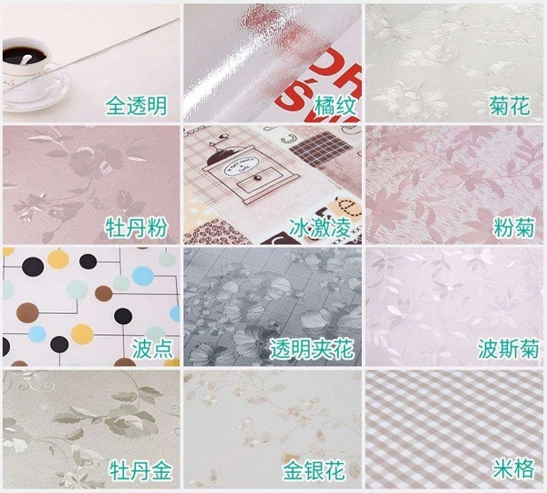 Embossed PVC Film Wholesale Washable Waterproof Easy to Clean Table Cloth Roll Plastic Tablecloth