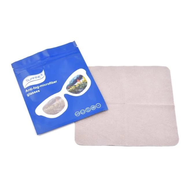 15cm*15cm Glass Antifog Cloth Microfibre Glass Cloth Suede Cleaning Cloth