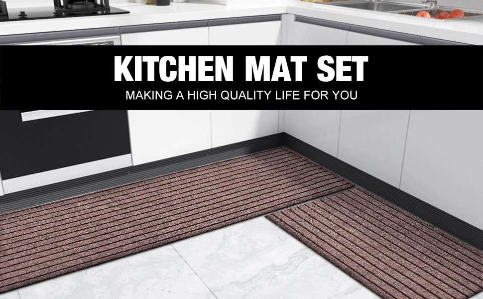 Water Absorption Indoor PVC Rug Door Mat for House Kitchen Mat